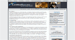 Desktop Screenshot of certifiedsuccess.com