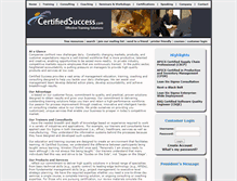 Tablet Screenshot of certifiedsuccess.com
